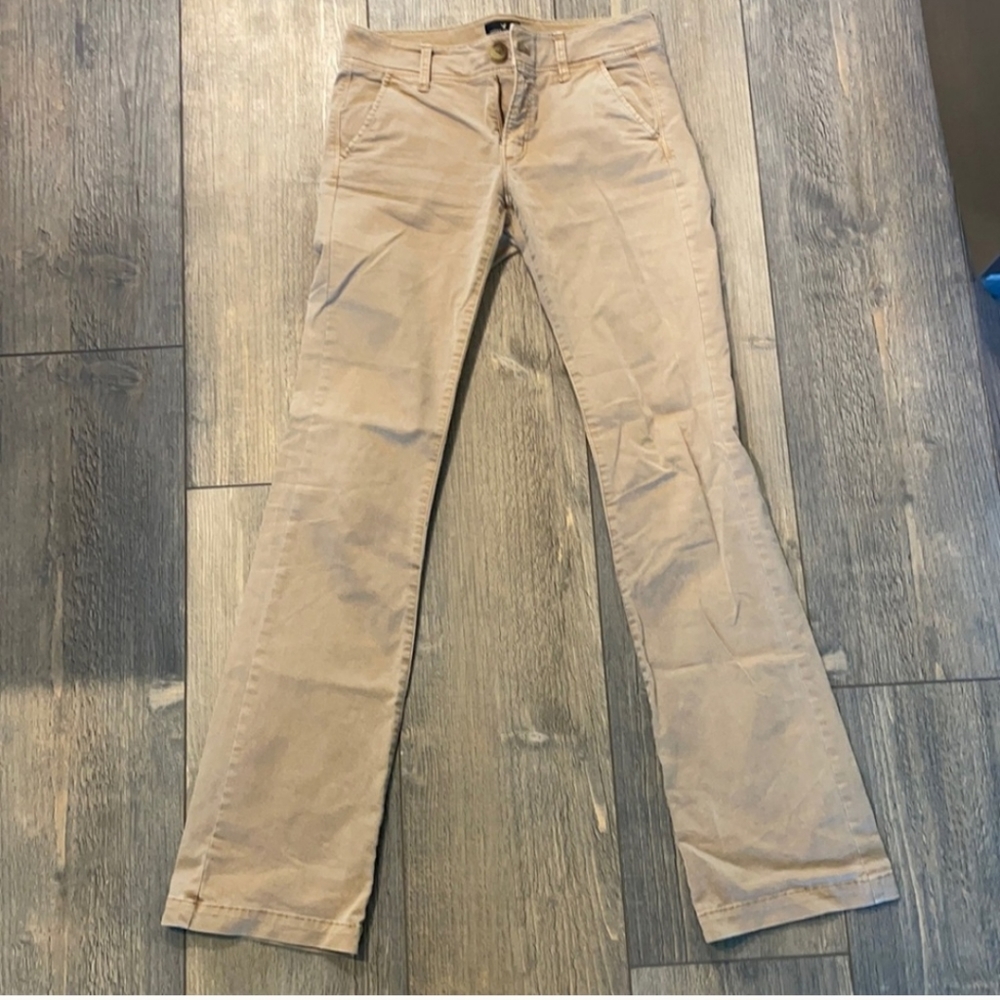 American Eagle Kickboot Khakis size 4 long